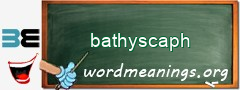 WordMeaning blackboard for bathyscaph